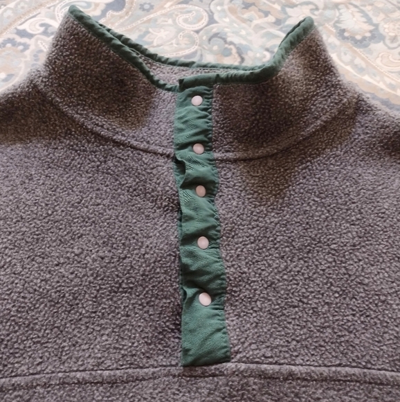 Lands' End Gray Fleece Pullover Sz XL - Picture 4 of 11